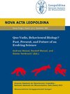 Buchcover Quo Vadis, Behavioural Biology? Past, Present, and Future of an Evolving Science