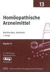 Buchcover Pharmazeut. Ringtaschenbuch Bd. 13 Homöopathische Arzneimittel