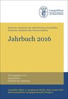 Buchcover Jahrbuch 2016