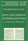 Buchcover Jews and Judaism in Traditional China