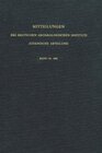 Buchcover Mitteilungen des Deutschen Archäologischen Instituts. Athenische Abteilung