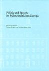 Buchcover Politik und Sprache im frühneuzeitlichen Europa