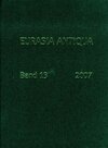 Buchcover Eurasia Antiqua. Zeitschrift für die Archäologie Eurasiens / Eurasia Antiqua. Zeitschrift für die Archäologie Eurasiens