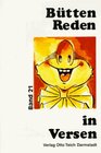 Buchcover Büttenreden in Versen. Je 10 gereimte Vorträge in Mainzer Art