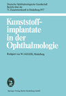 Buchcover Kunststoffimplantate in der Ophthalmologie