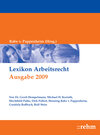 Buchcover Lexikon Arbeitsrecht 2009