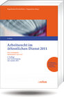 Buchcover TVöD-Kommentar incl. Lexikon Arbeitsrecht im ö.D. / Arbeitsrecht im öffentlichen Dienst 2011