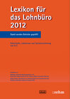 Buchcover Lexikon für das Lohnbüro 2012