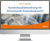 Buchcover Bundeshaushaltsordnung mit Schwerpunkt Zuwendungsrecht online