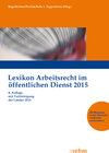 Buchcover TVöD Kommentar inkl. Lexikon Arbeitsrecht ö.D. / Lexikon Arbeitsrecht im öffentlichen Dienst 2015