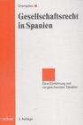 Buchcover Gesellschaftsrecht in Spanien