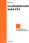 Buchcover Gesellschaftsrecht in den USA