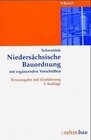 Buchcover Niedersächsische Bauordnung mit ergänzenden Vorschriften