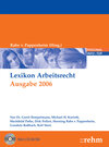 Buchcover Lexikon Arbeitsrecht 2006