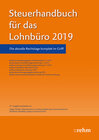 Buchcover Steuerhandbuch für das Lohnbüro 2019