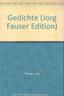Buchcover Jörg Fauser Edition / Jörg Fauser Edition