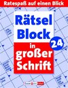Buchcover Rätselblock in grosser Schrift 24
