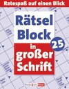 Buchcover Rätselblock in grosser Schrift 25