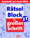 Buchcover Rätselblock in grosser Schrift