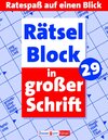 Buchcover Rätselblock in grosser Schrift 29
