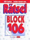 Buchcover Rätselblock 106