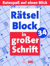 Buchcover Rätselblock in großer Schrift 34