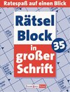 Buchcover Rätselblock in großer Schrift 35