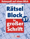 Buchcover Rätselblock in großer Schrift 37