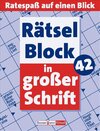 Buchcover Rätselblock in großer Schrift 42