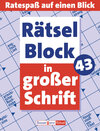 Buchcover Rätselblock in großer Schrift 43