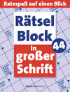 Buchcover Rätselblock in großer Schrift 44