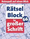 Buchcover Rätselblock in großer Schrift 66