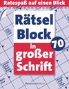 Buchcover Rätselblock in großer Schrift 70