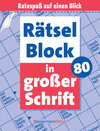 Buchcover Rätselblock in großer Schrift 80