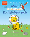 Buchcover Mein kunterbuntes Buchstaben-Buch. Spielerisch die Buchstaben von A bis Z lernen. Durchgehend farbig. Für Vorschulkinder