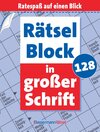 Buchcover Rätselblock in großer Schrift 128