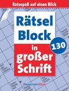 Buchcover Rätselblock in großer Schrift 130