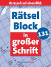 Buchcover Rätselblock in großer Schrift 131