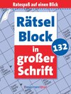 Buchcover Rätselblock in großer Schrift 132