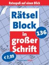 Buchcover Rätselblock in großer Schrift 136
