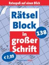 Buchcover Rätselblock in großer Schrift 138
