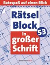 Buchcover Rätselblock in großer Schrift 53- 5er VE