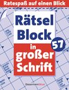 Buchcover Rätselblock in großer Schrift 57- 5er VE