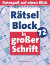 Buchcover Rätselblock in großer Schrift 72 (5 Exemplare à 2,99 €)