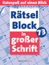 Buchcover Rätselblock in großer Schrift 73 (5 Exemplare à 2,99 €)