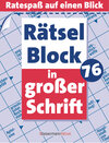 Buchcover Rätselblock in großer Schrift 76