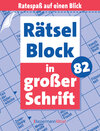 Buchcover Rätselblock in großer Schrift 82