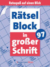 Buchcover Rätselblock in großer Schrift 97 (5 Exemplare à 2,99 €)
