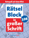 Buchcover Rätselblock in großer Schrift 108 (5 Exemplare à 2,99 €)