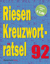 Buchcover Riesen-Kreuzworträtsel 92 (5 Exemplare à 3,99 €)